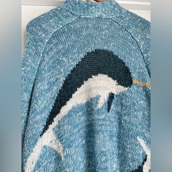 Anthropologie Narwhal Whale Icon Cardigan Sweater (Size XS/S) - NWT - Picture 8 of 10